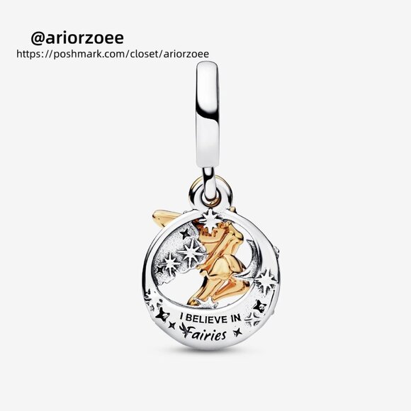 Pandora Disney Tinker Bell Celestial Night Dangle Charm - Picture 2 of 5